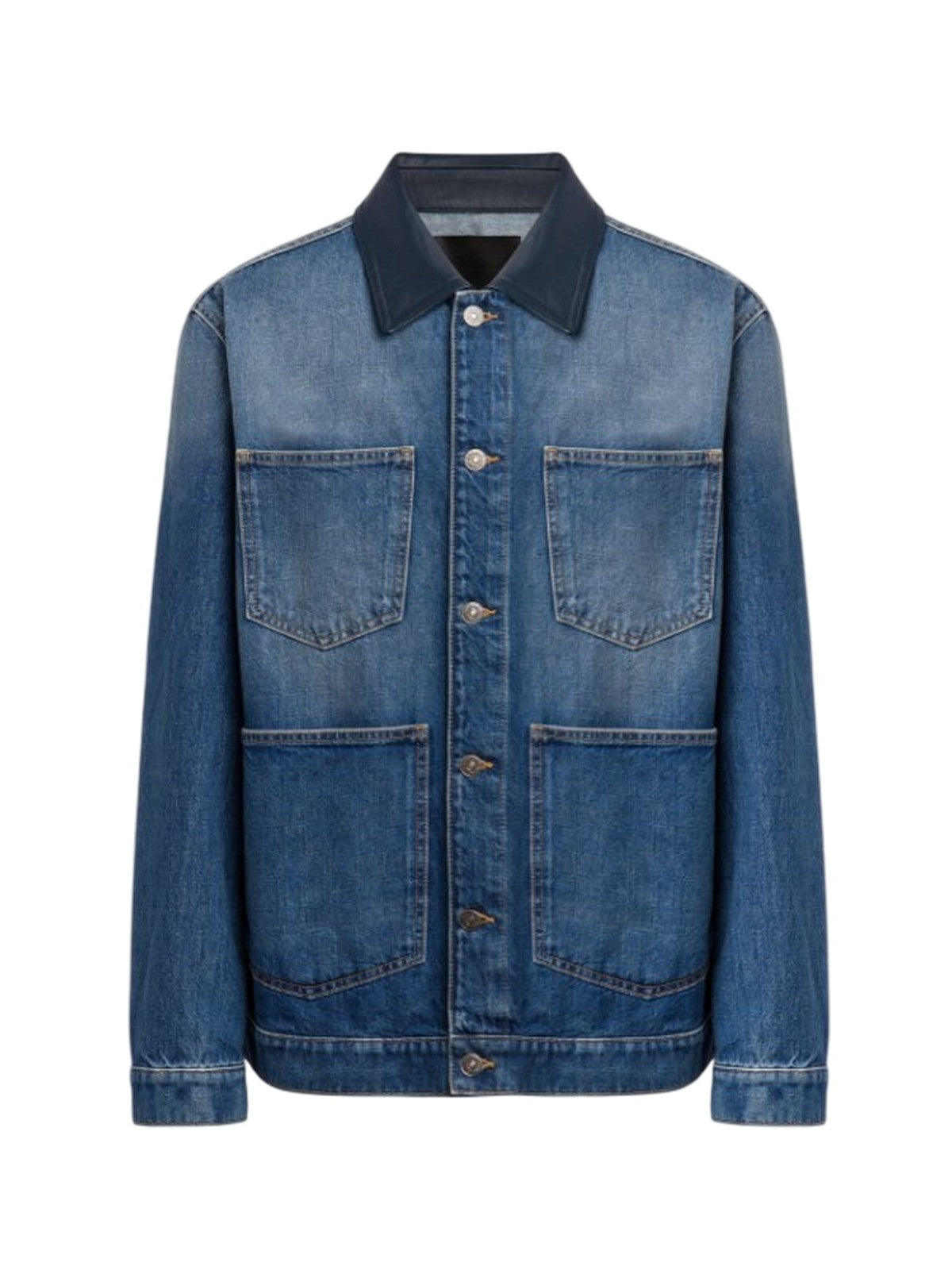 vestes homme Dondup - veste régulière en dernim sel dernim fixe 13 oz - bleu