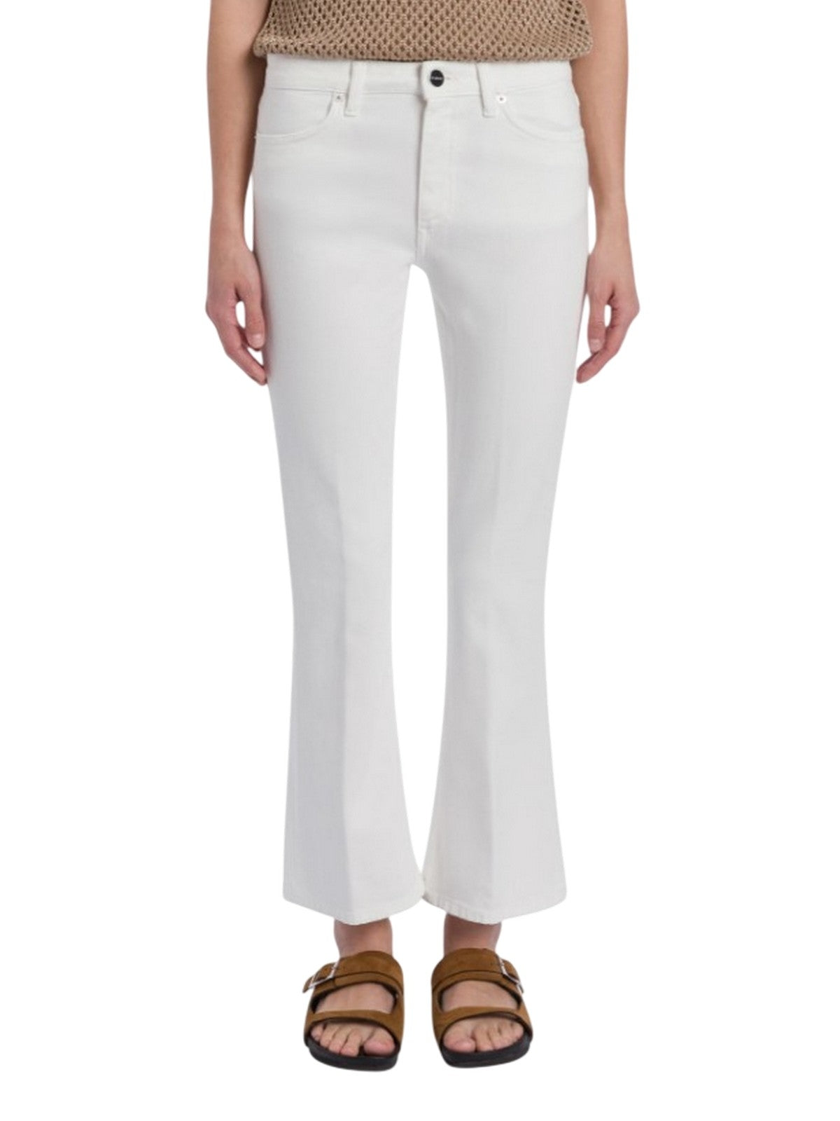 jeans woman Dondup - jeans 5 pockets superskinny - white