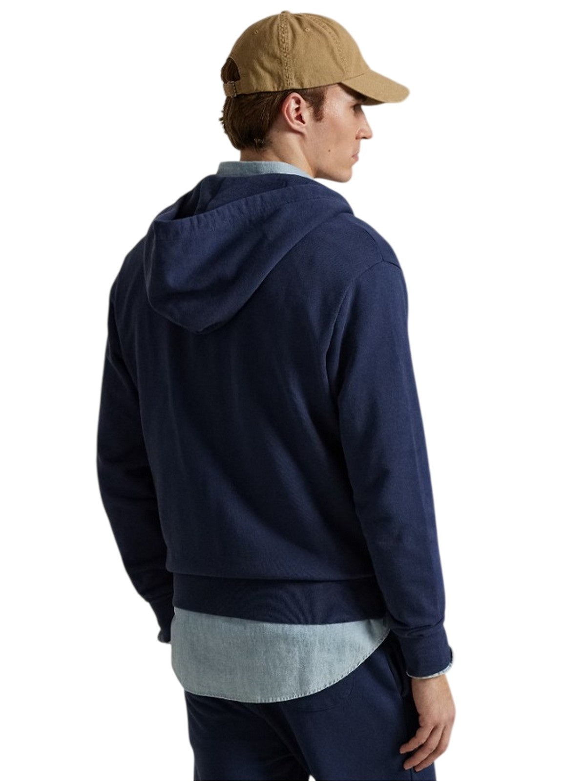 hoodie man Ralph Lauren - lsfzhoodm4 long sleeve sweatshirt - blue