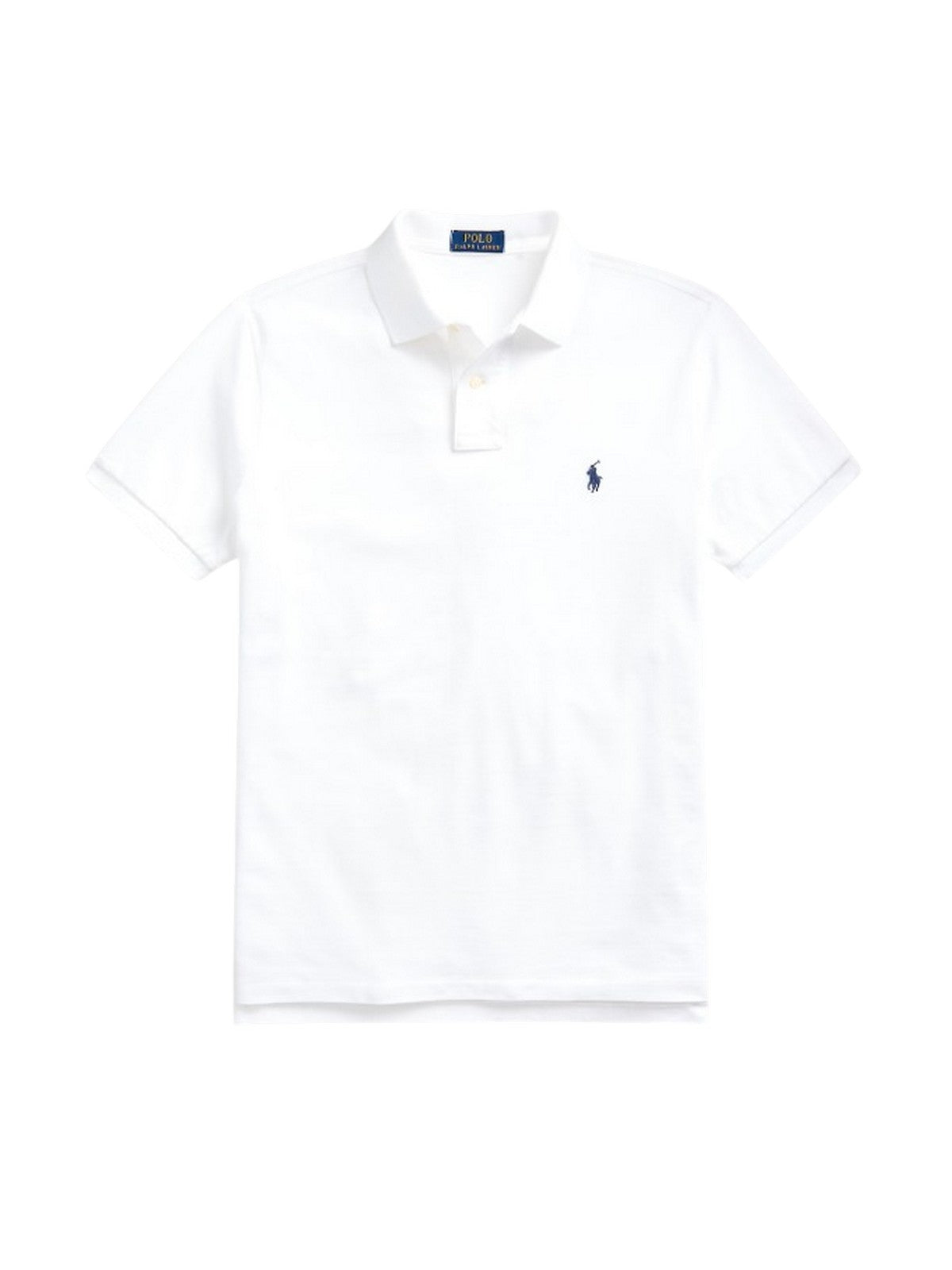 polo uomo ralph lauren - sskcusslm short sleeve knit - bianco