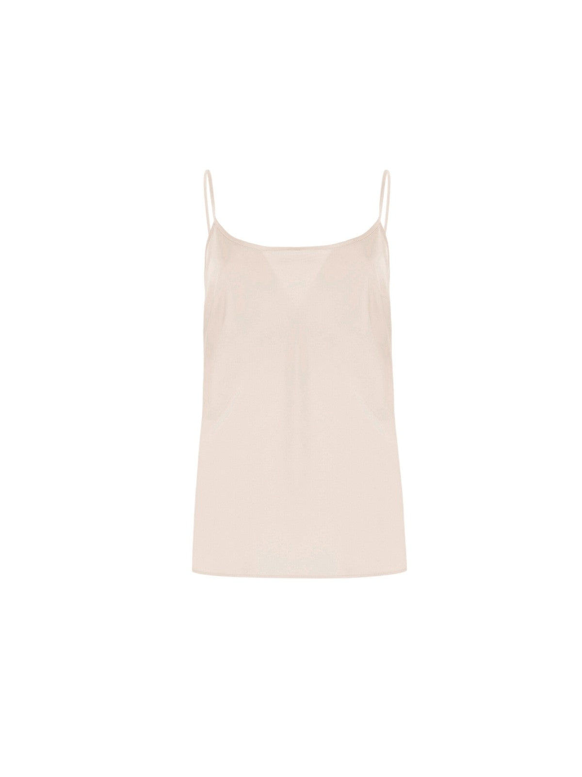 canota y mujer superior d.exterior - líquido satinado superior spallino - blanco