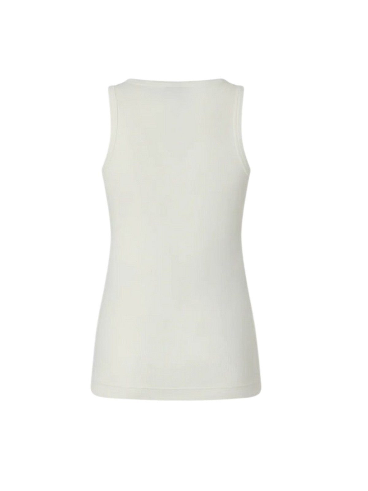 canoas y mujer superior Pinko - pudding acanalado - blanco