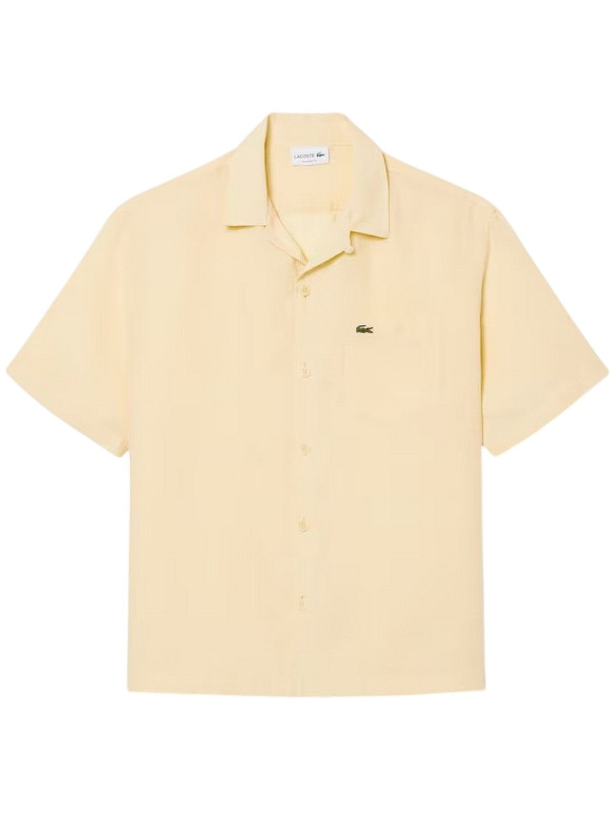 camicie casual uomo lacoste - camicia manica corta - beige