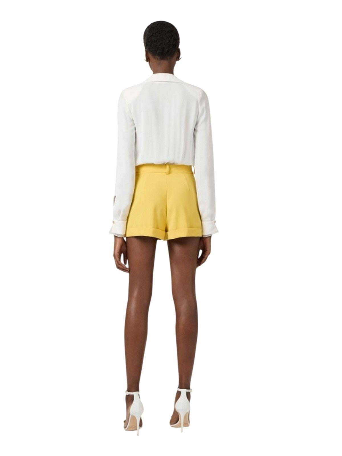 bluse e camicie donna elisabetta franchi - camicia a body - avorio