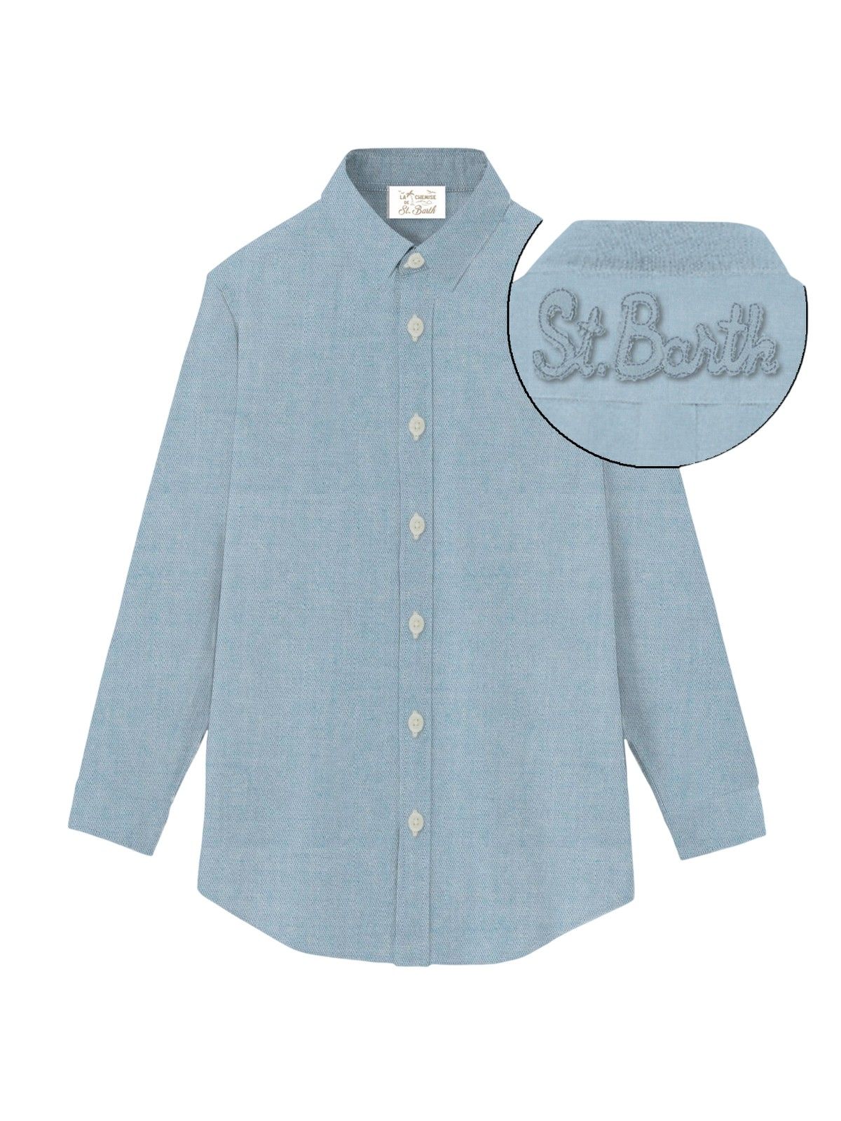 Frauenhemden mc2 heilige barth - brigitte embry chambray l sb patch - n.d.