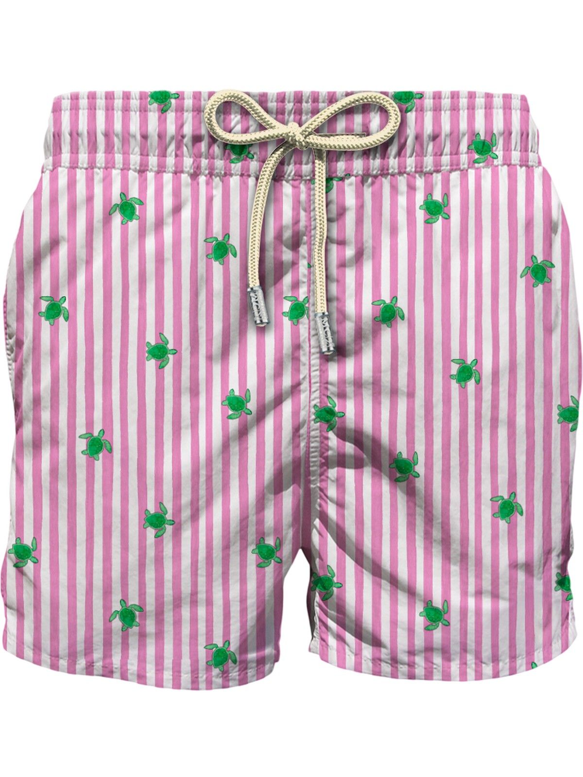 shorts and shorts man mc2 saint barth - lighting micro stretch turtle w stripes 21 - multicolor