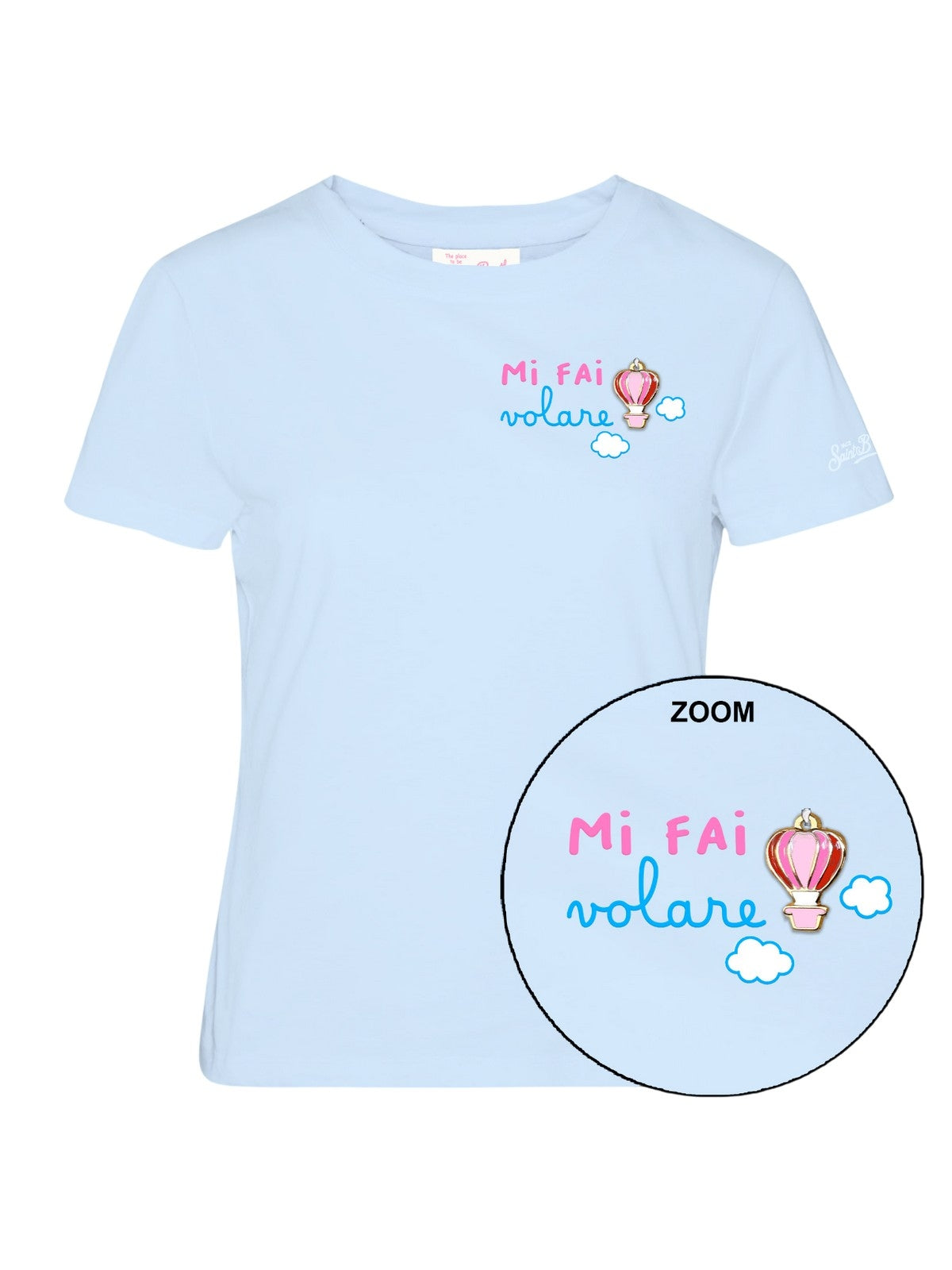 t-shirt donna mc2 saint barth - emilie woman cotton tshirt - n.d.