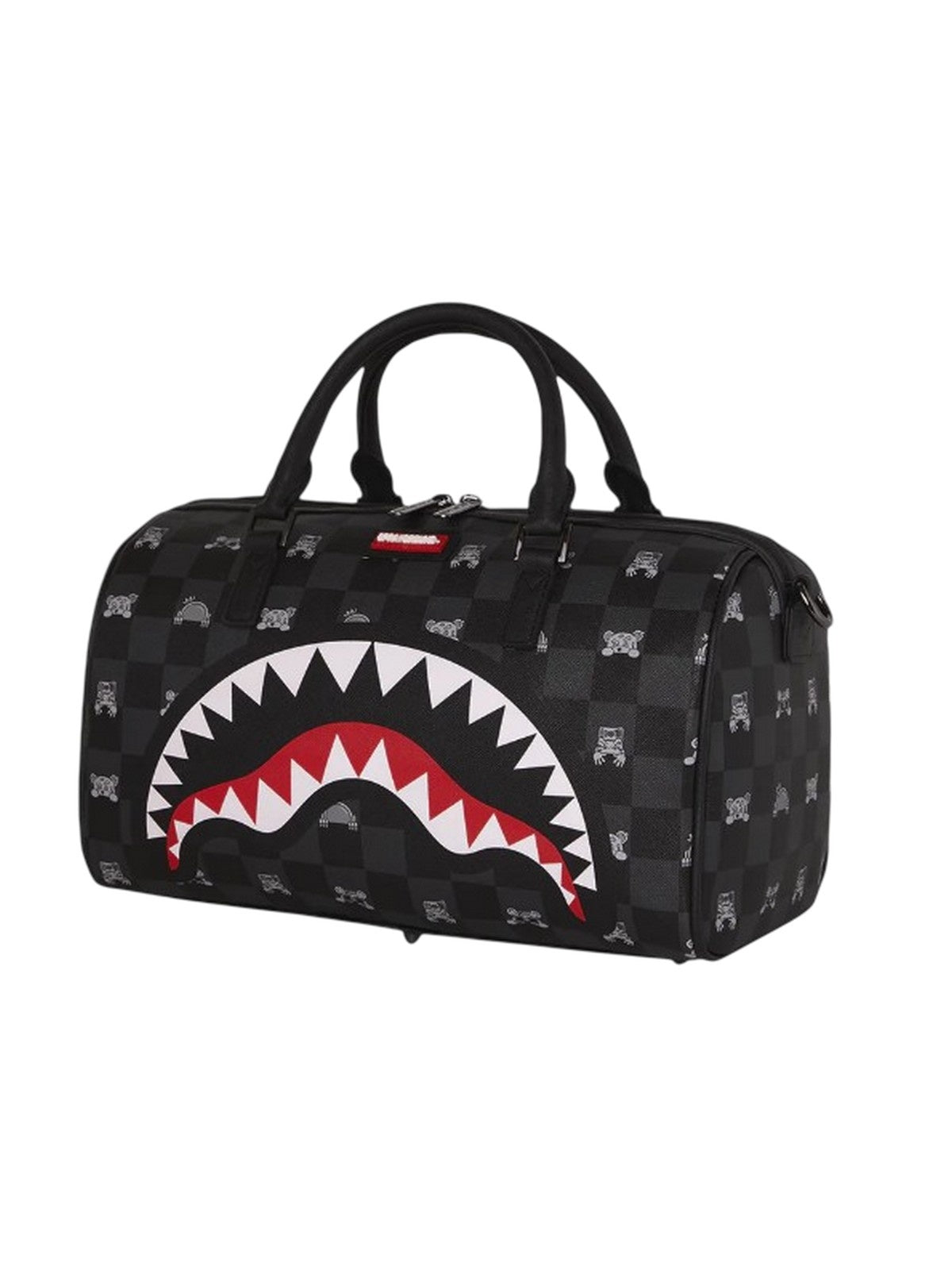 Autres (sacs à main et à épaule) unisexe Sprayground - gris peekig character check mini duffle - noir
