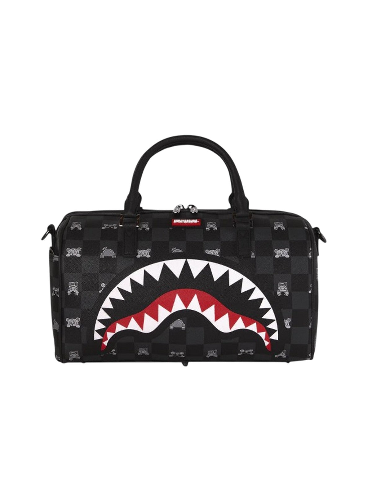 Autres (sacs à main et à épaule) unisexe Sprayground - gris peekig character check mini duffle - noir