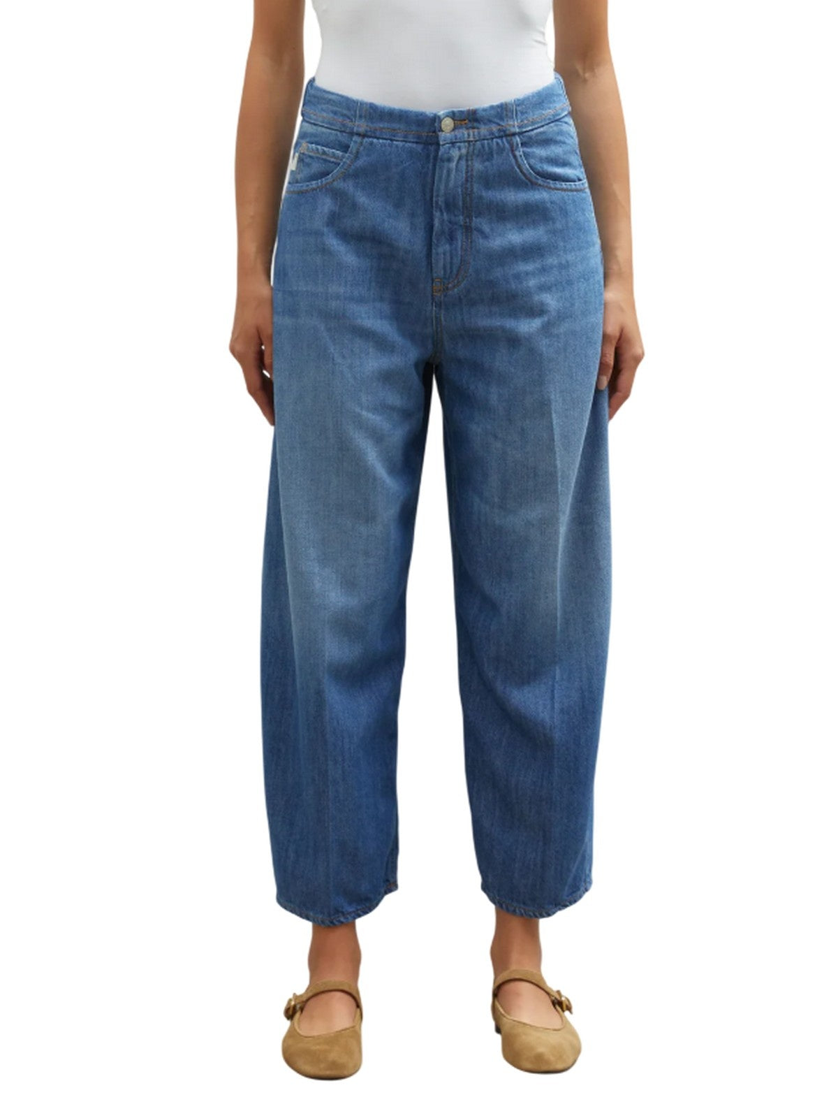 jeans donna (+) people - marion - blu