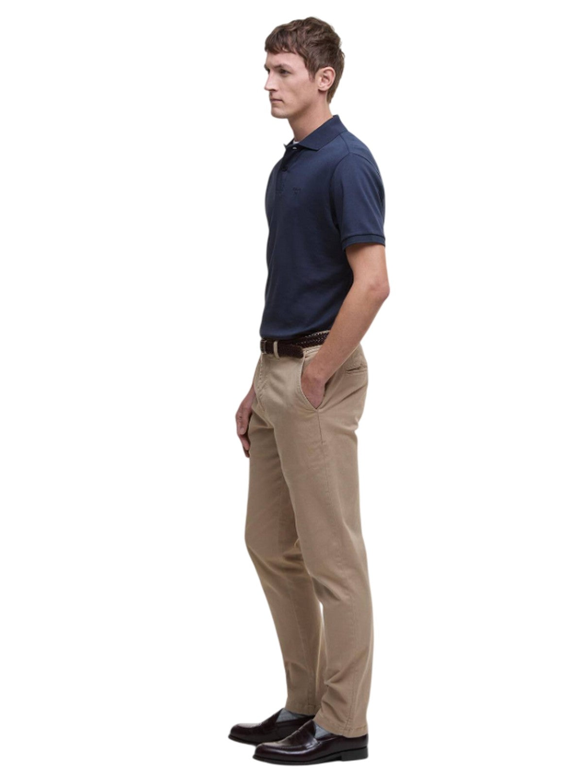 Hombre polo Barbour International - hylton interlock polo camisa - azul