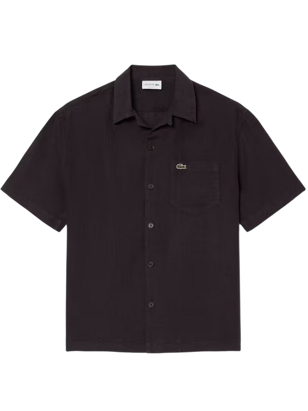 chemises décontractées homme Lacoste - chemise à manches courtes - marron