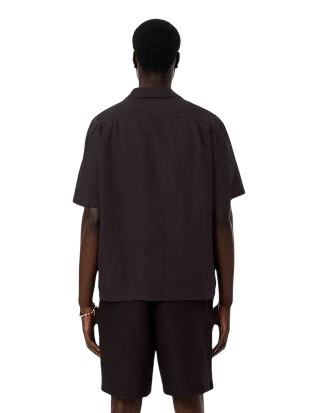 chemises décontractées homme Lacoste - chemise à manches courtes - marron