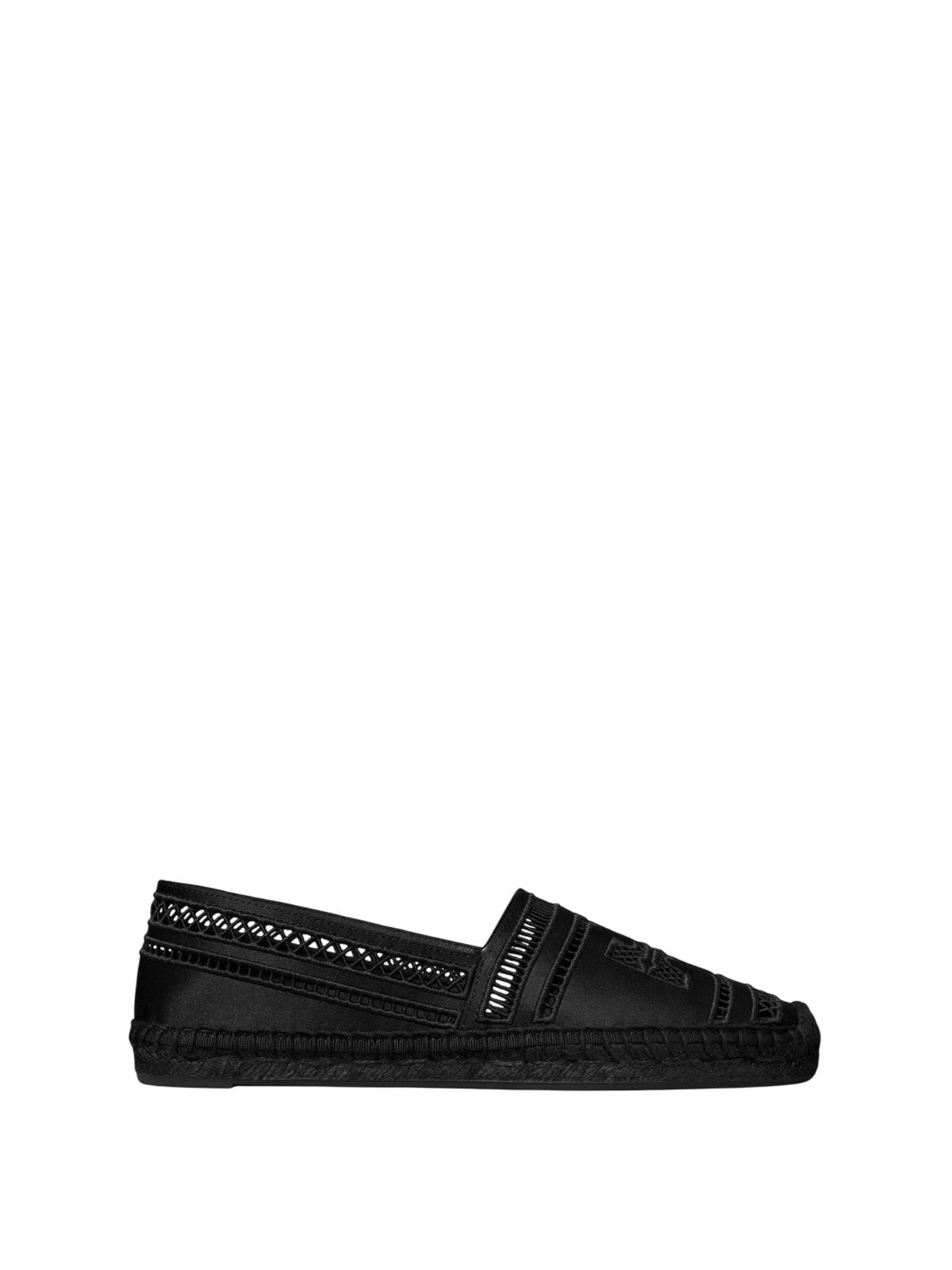 Espadrillas mujeres bajas Tory Burch - open weave espadrille - negro