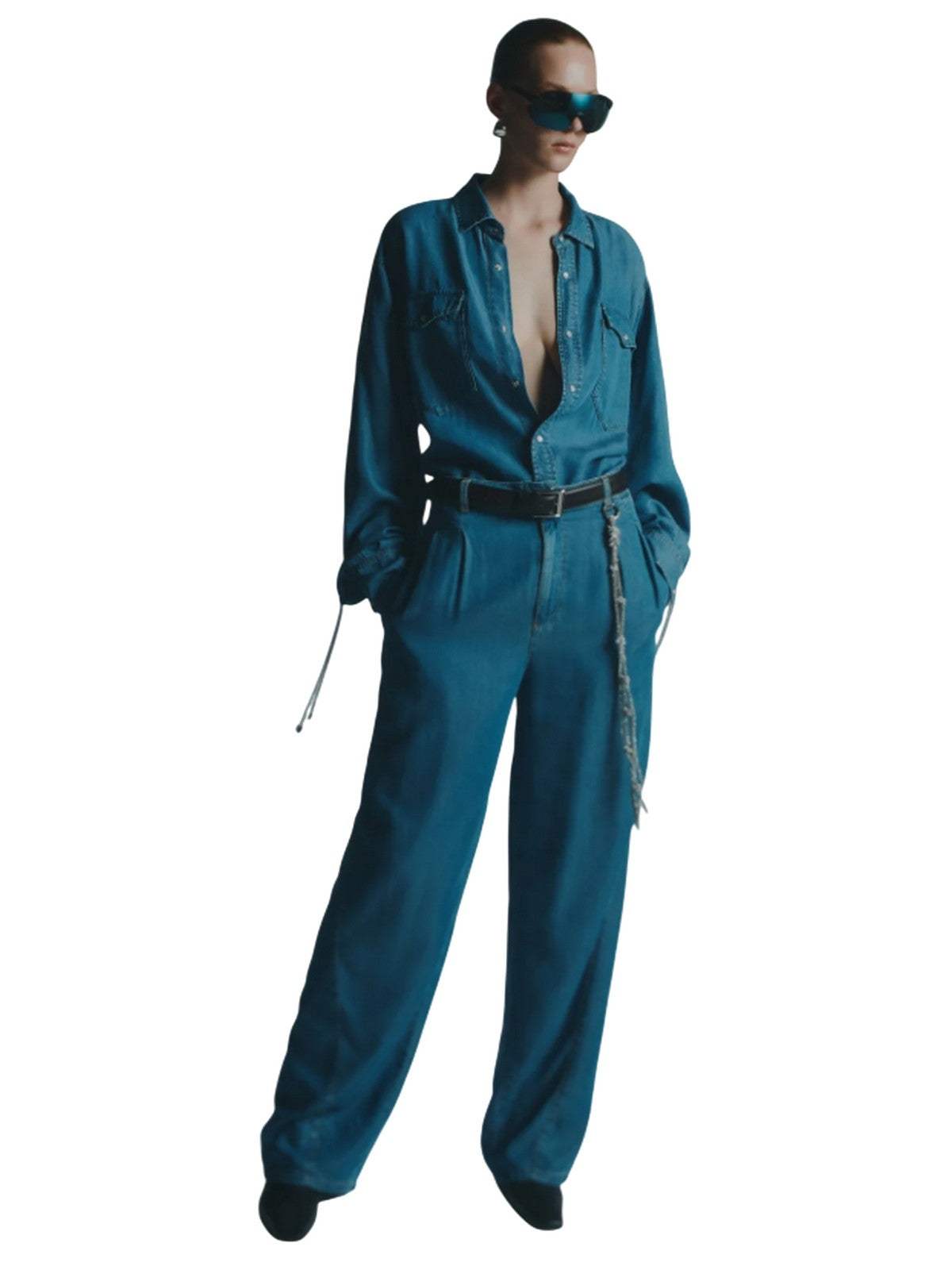 pantaloni donna circus hotel - pantalone - celeste