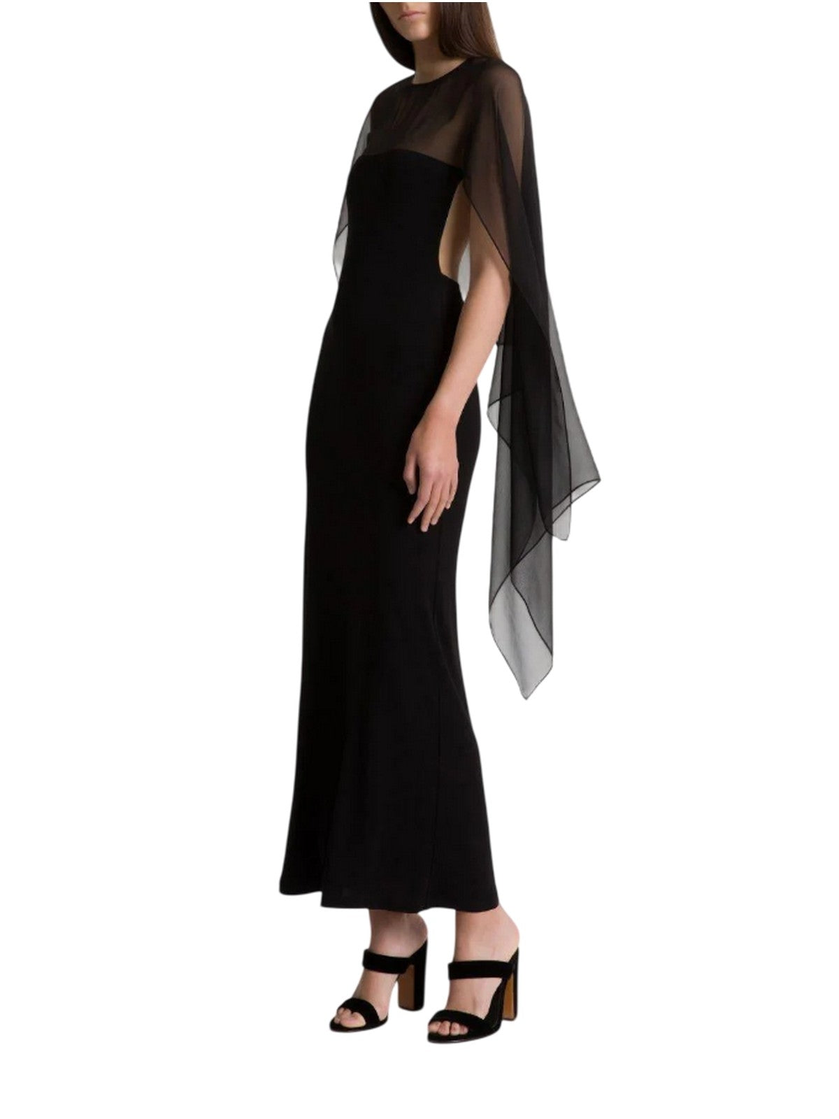 vestiti da sera e cerimonia donna alberta ferretti - abito jersey - nero