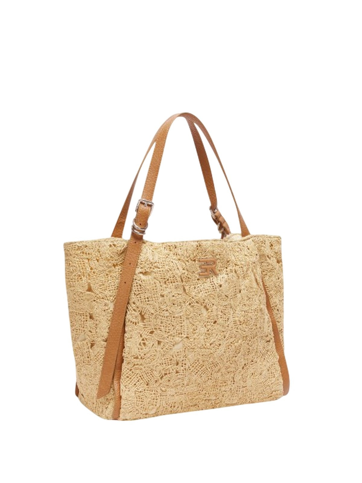 borse tote donna ermanno scervino - tote vera straw - beige