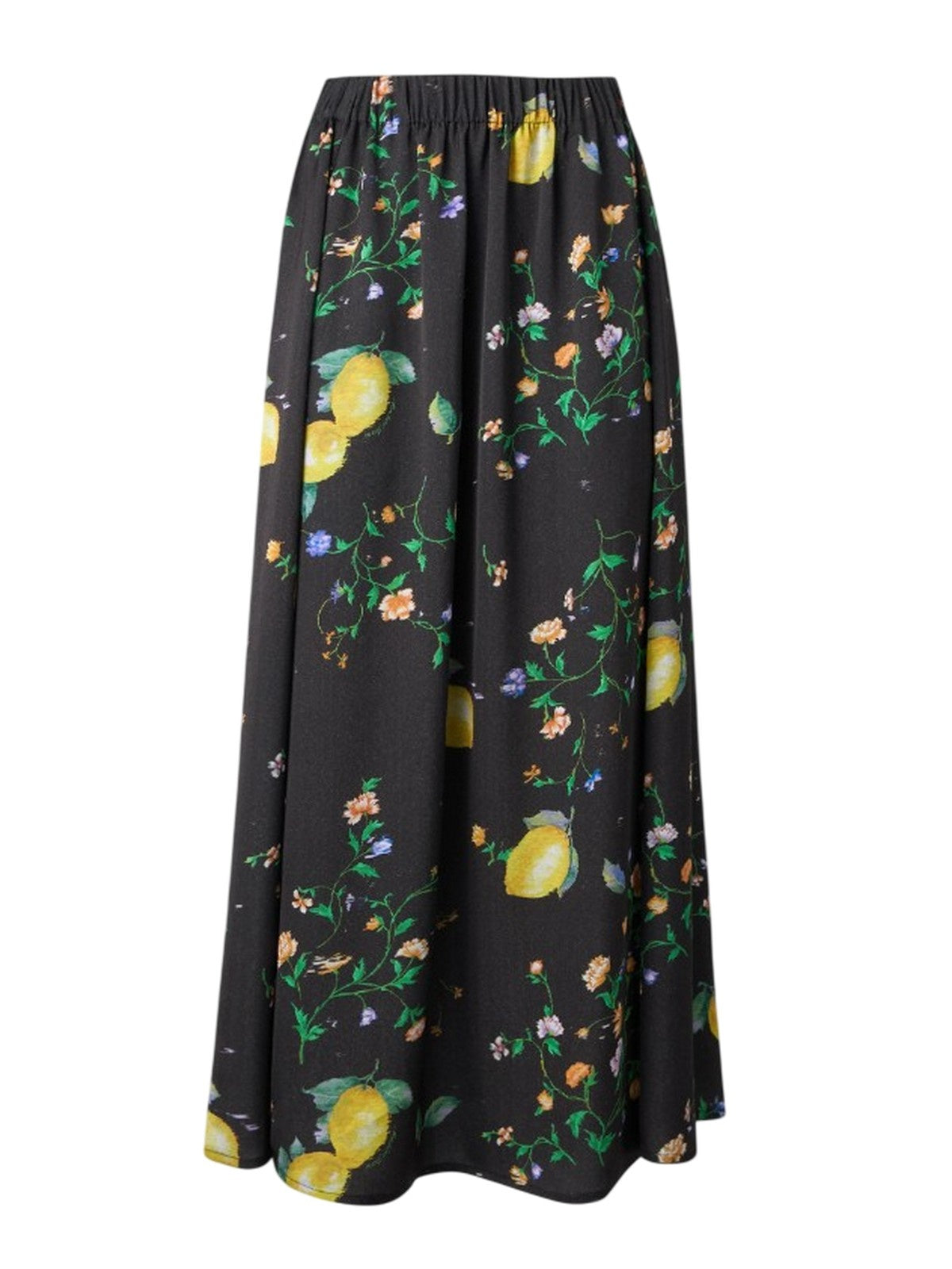 Mujeres faldas casuales Moschino Jeans - falda de satinado ramage - negro