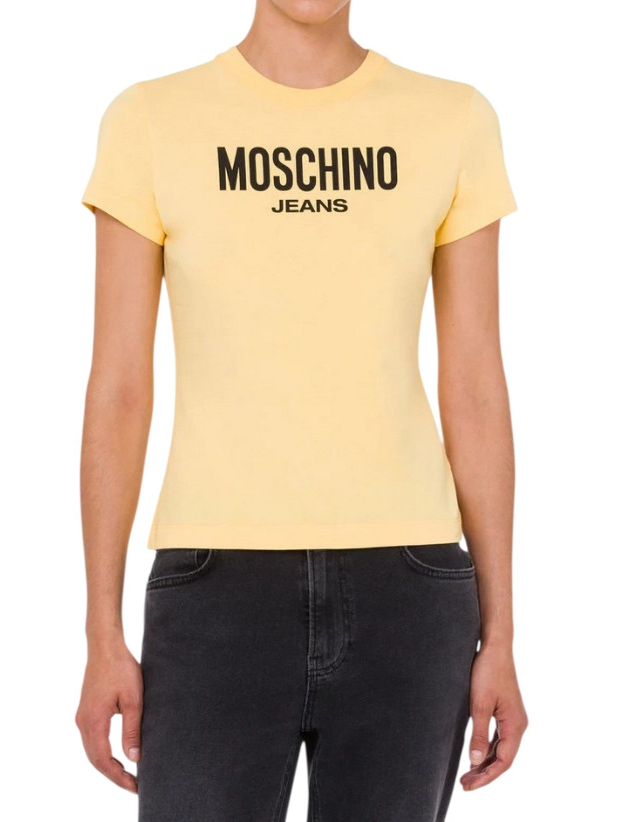 t-shirt donna moschino jeans - t-shirt jersey 20 1 - giallo