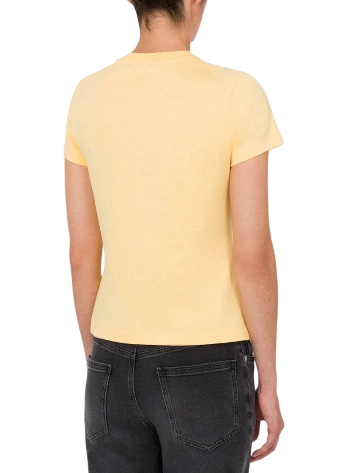 t-shirt donna moschino jeans - t-shirt jersey 20 1 - giallo