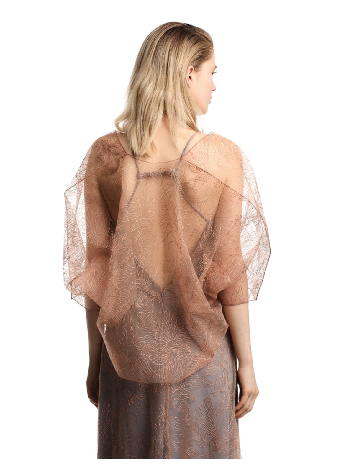poncho e mantelle donna emporio armani - mantellina cape - beige