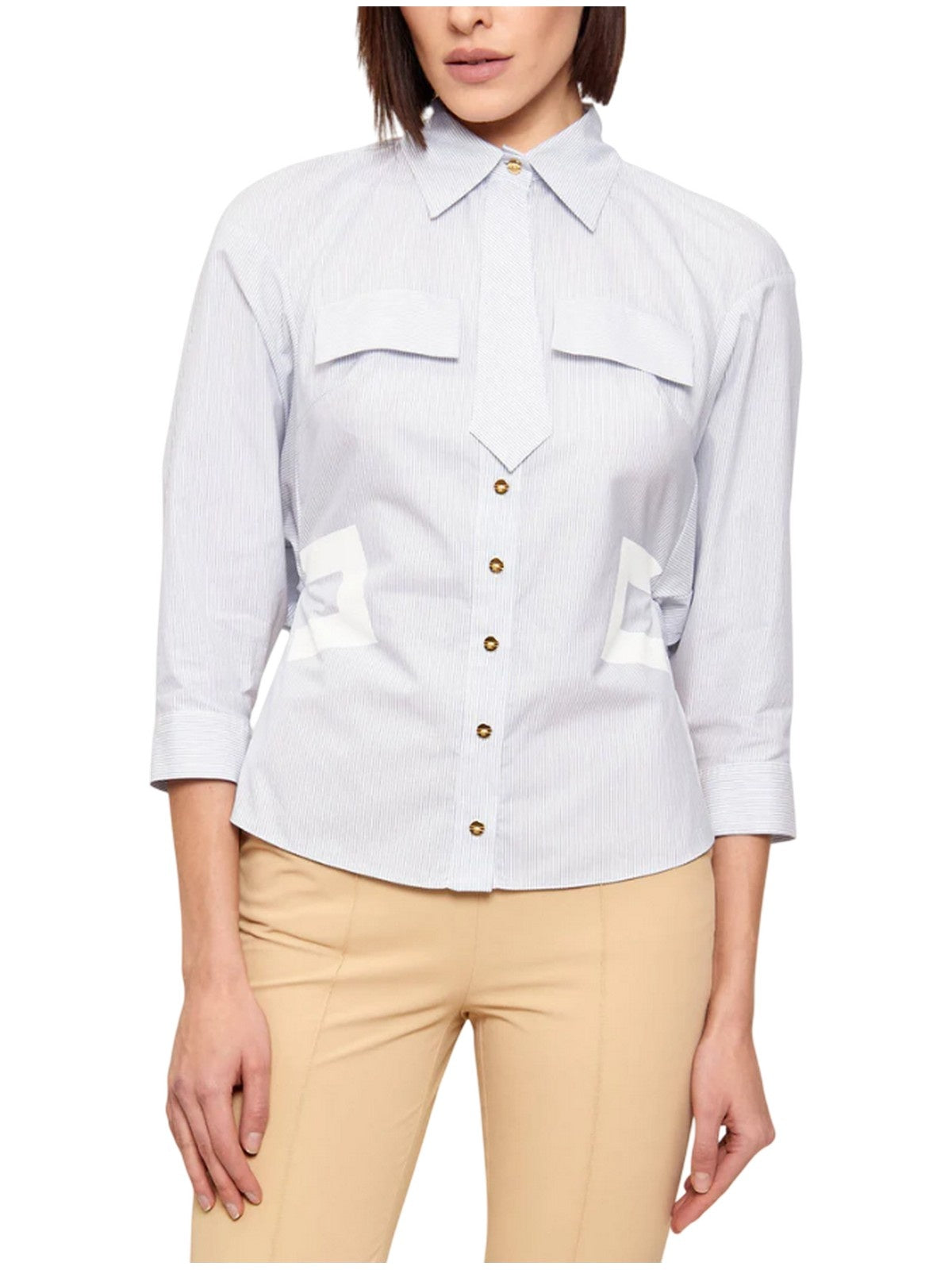 bluse e camicie donna elisabetta franchi - camicia - bianco