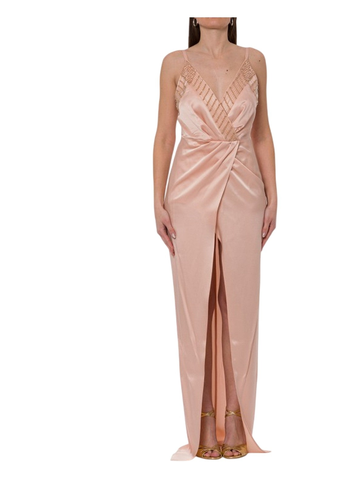 vestiti da sera e cerimonia donna elisabetta franchi - abito donna - beige