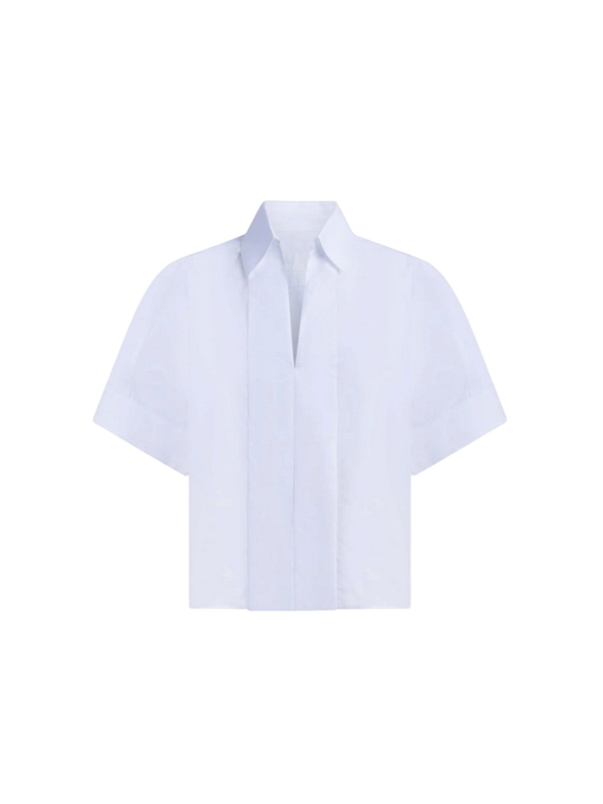 camicie donna dondup - camicia in gabardina tinto filo - celeste