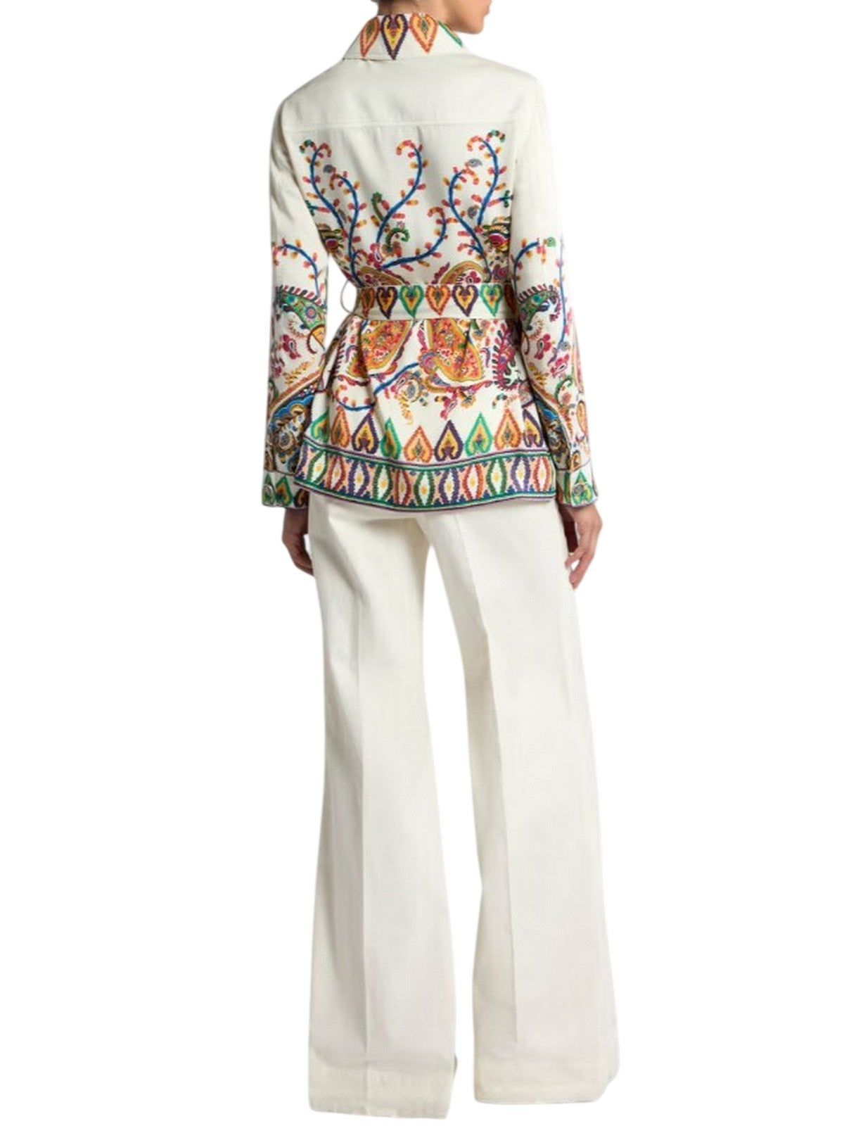 women's jackets Etro - women's safari jacket with belt - multicolor