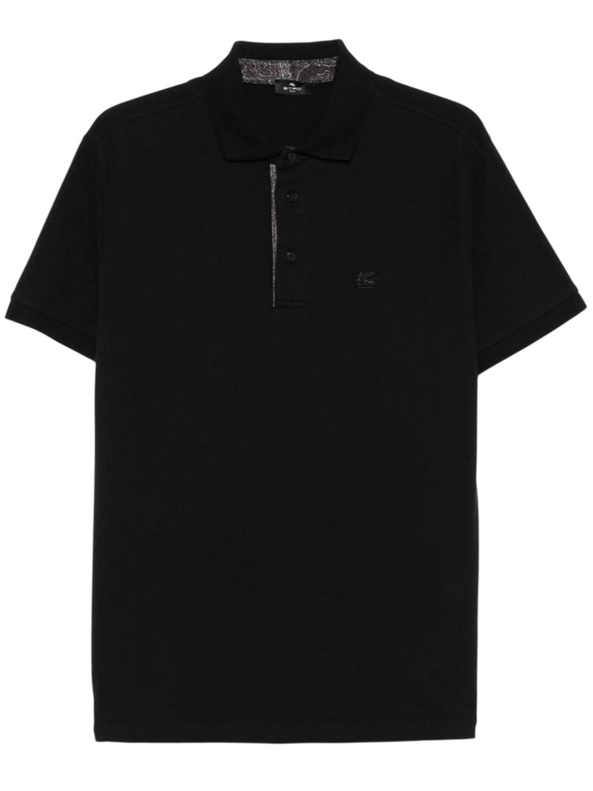 polo uomo etro - polo roma printed details - nero