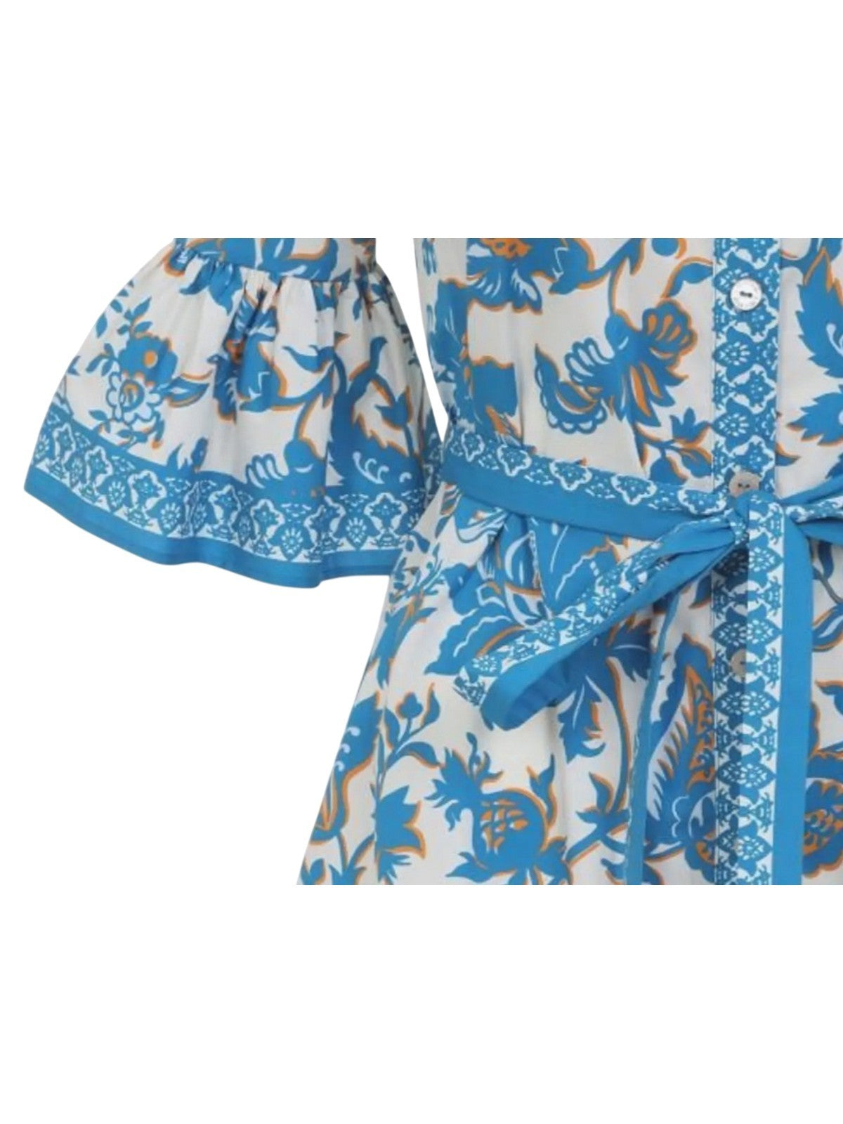 casual woman clothes Etro - women's mini shirt dress with belt - multicolor