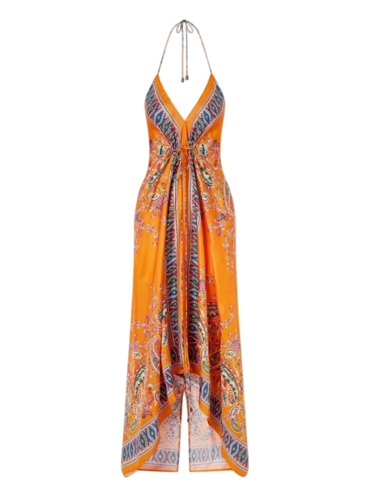 casual woman clothes Etro - women's halter neck beach dress - multicolor