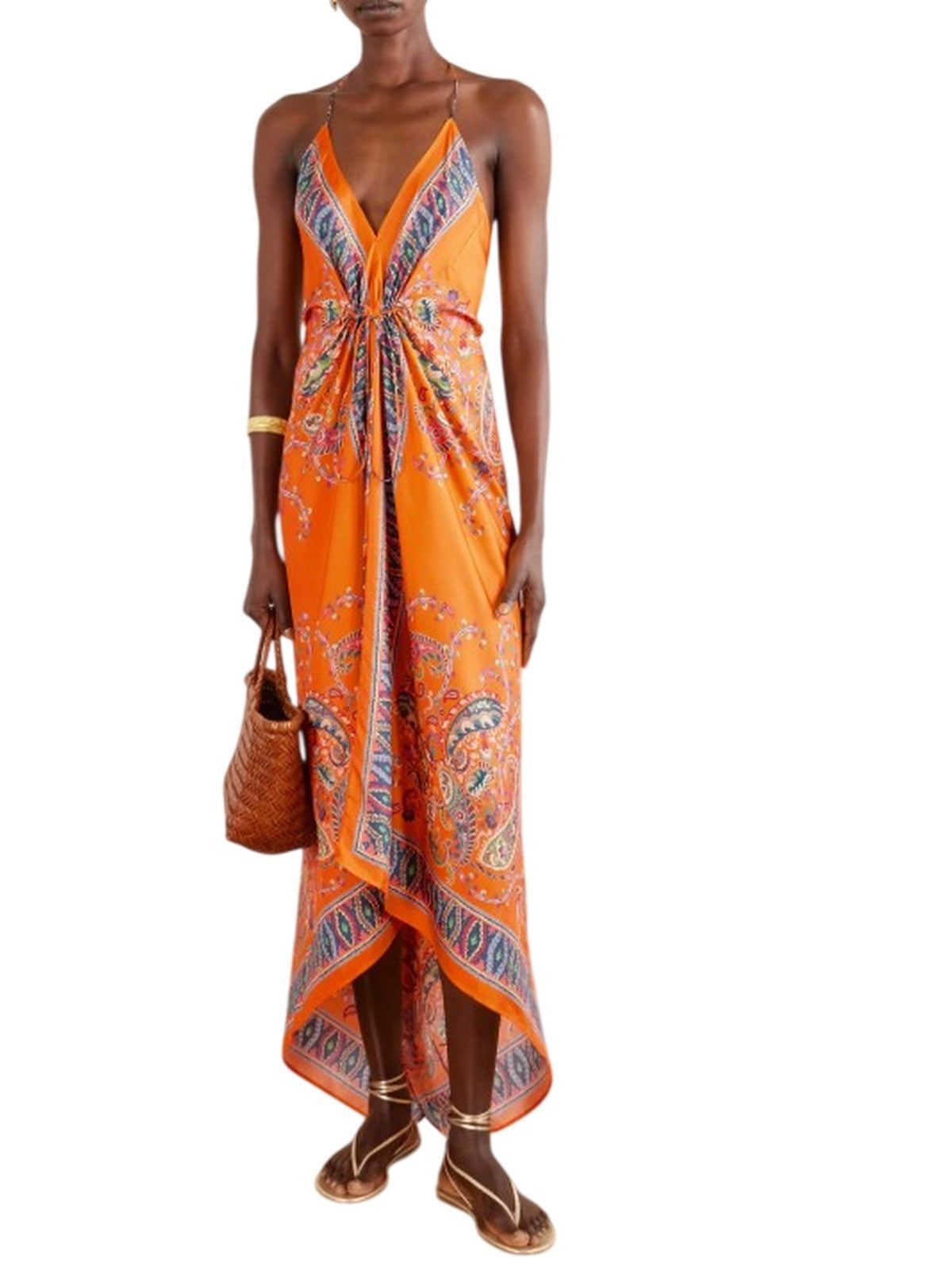 casual woman clothes Etro - women's halter neck beach dress - multicolor