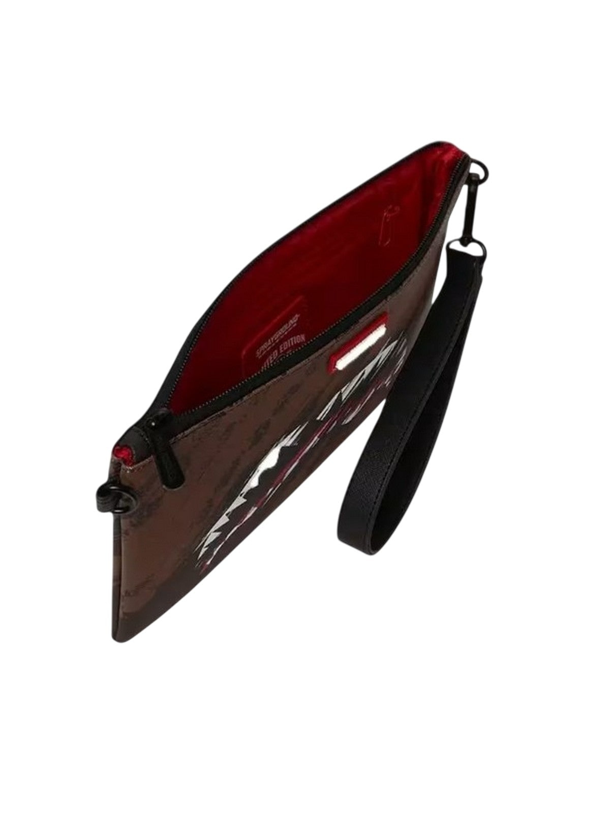 altro (zaini) unisex sprayground - smeared grunge crssover clutch - marrone