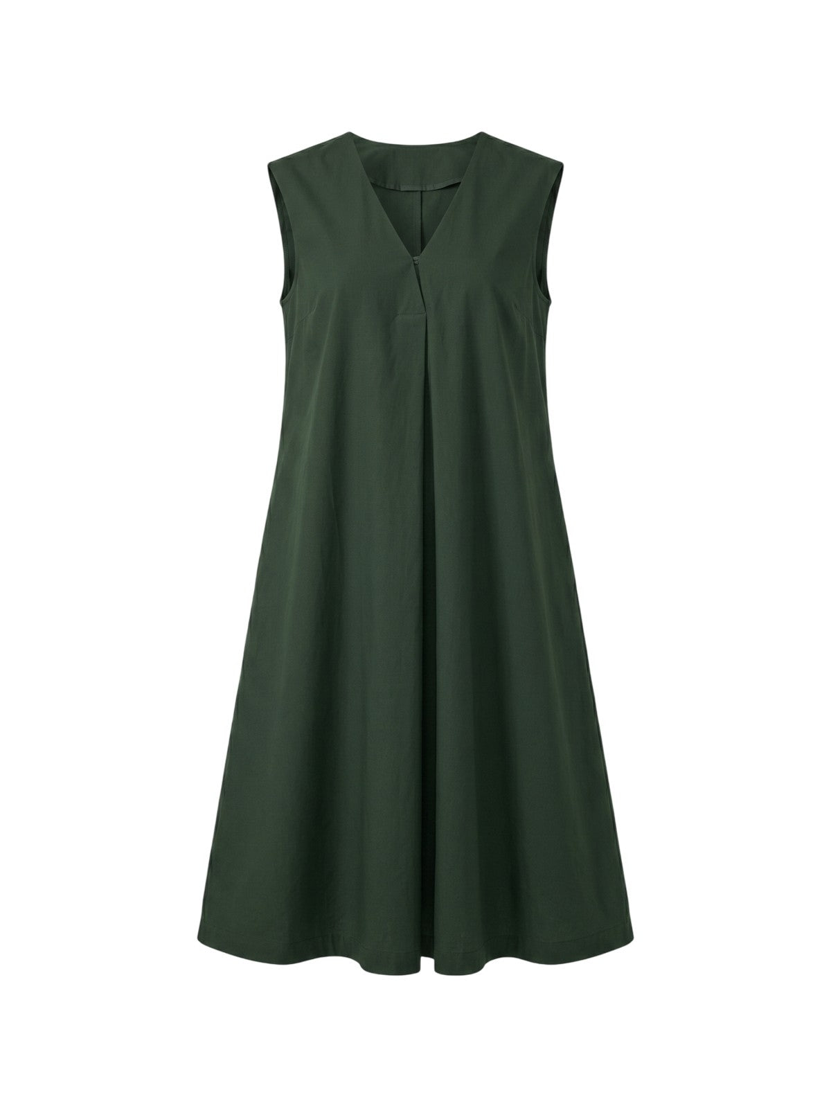 vestiti casual donna maria bellentani - abito s/m con contropiega asimmetrica - verde