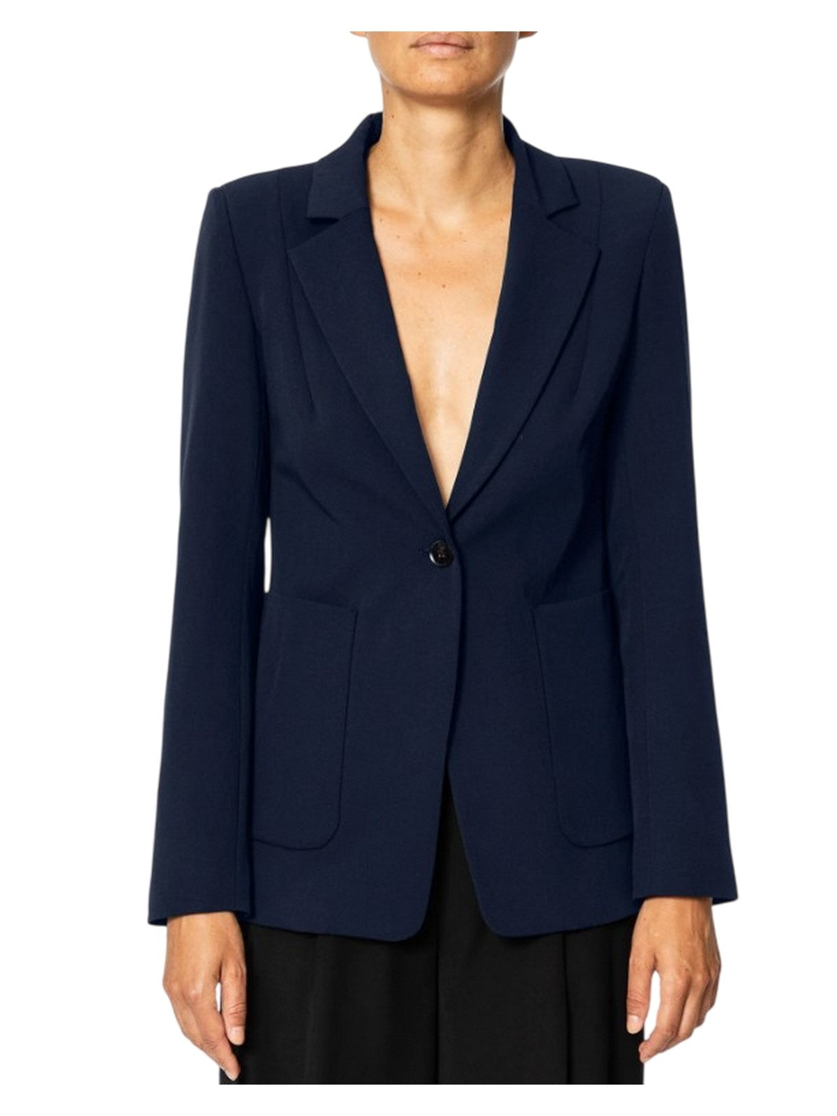 women's jackets rue•8isquit - slim new basic jacket - blue