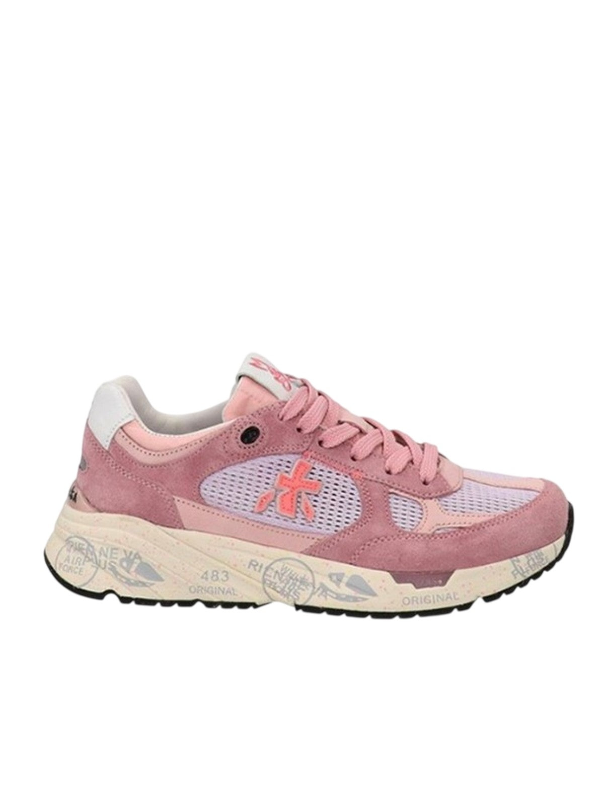 sneaker donna premiata - scarpe allacciata - rosa