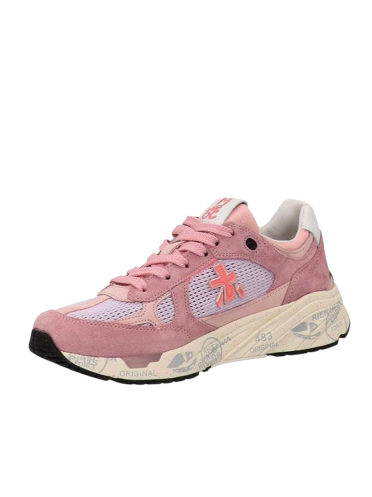 sneaker donna premiata - scarpe allacciata - rosa