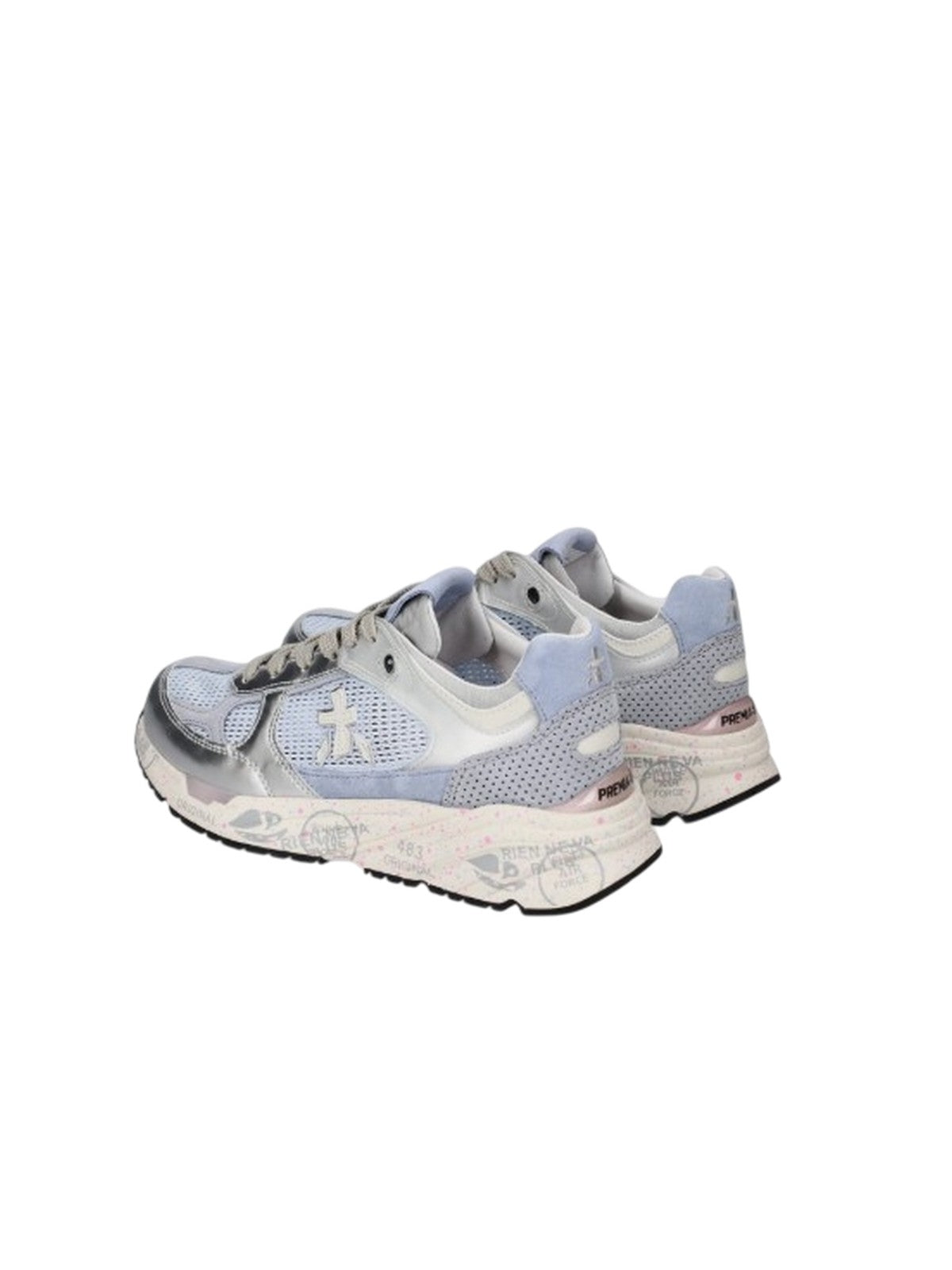 sneaker donna premiata - scarpe allacciata - azzurro
