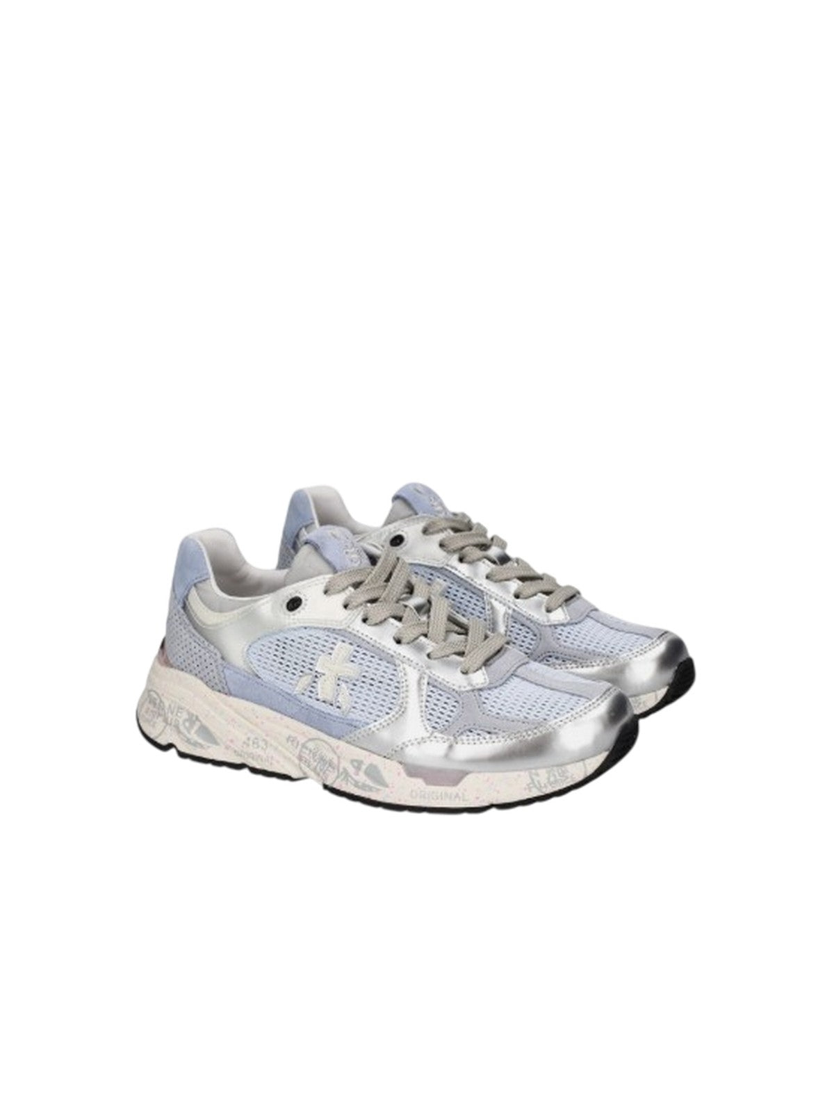 sneaker donna premiata - scarpe allacciata - azzurro