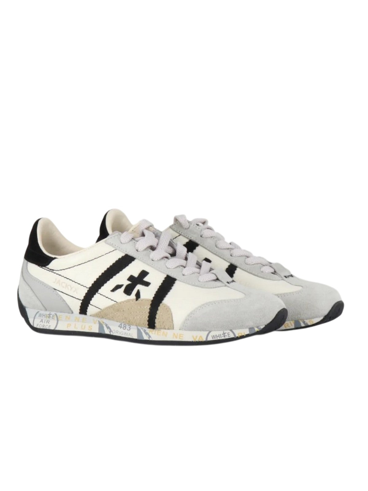 sneaker donna premiata - scarpe allacciata - bianco
