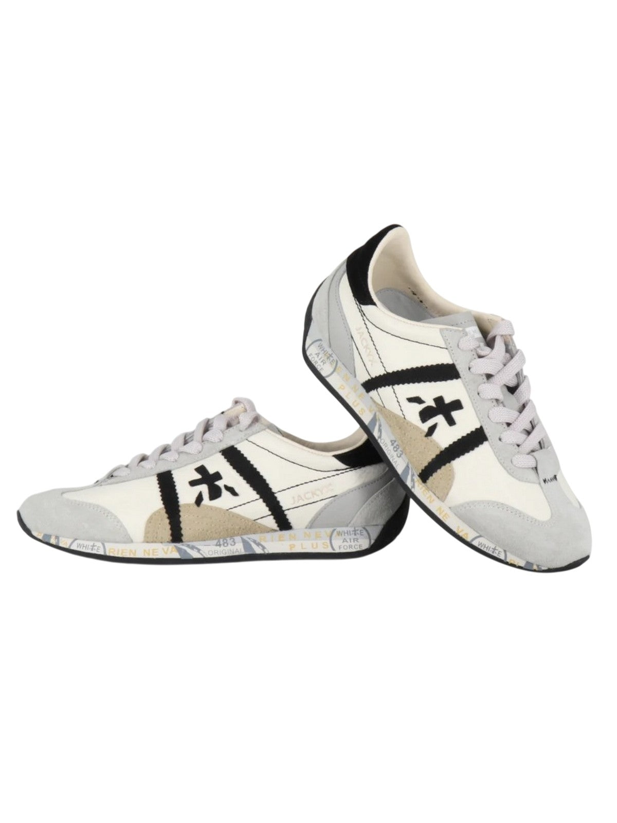 sneaker donna premiata - scarpe allacciata - bianco