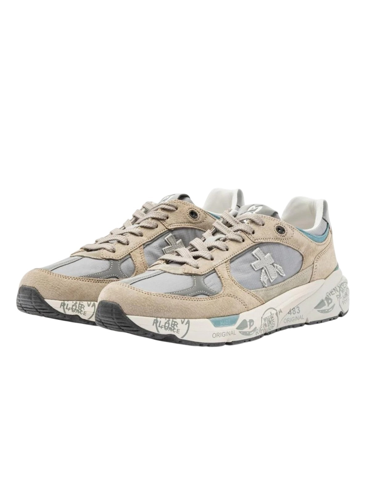 sneaker man Premiata - laced shoe - beige
