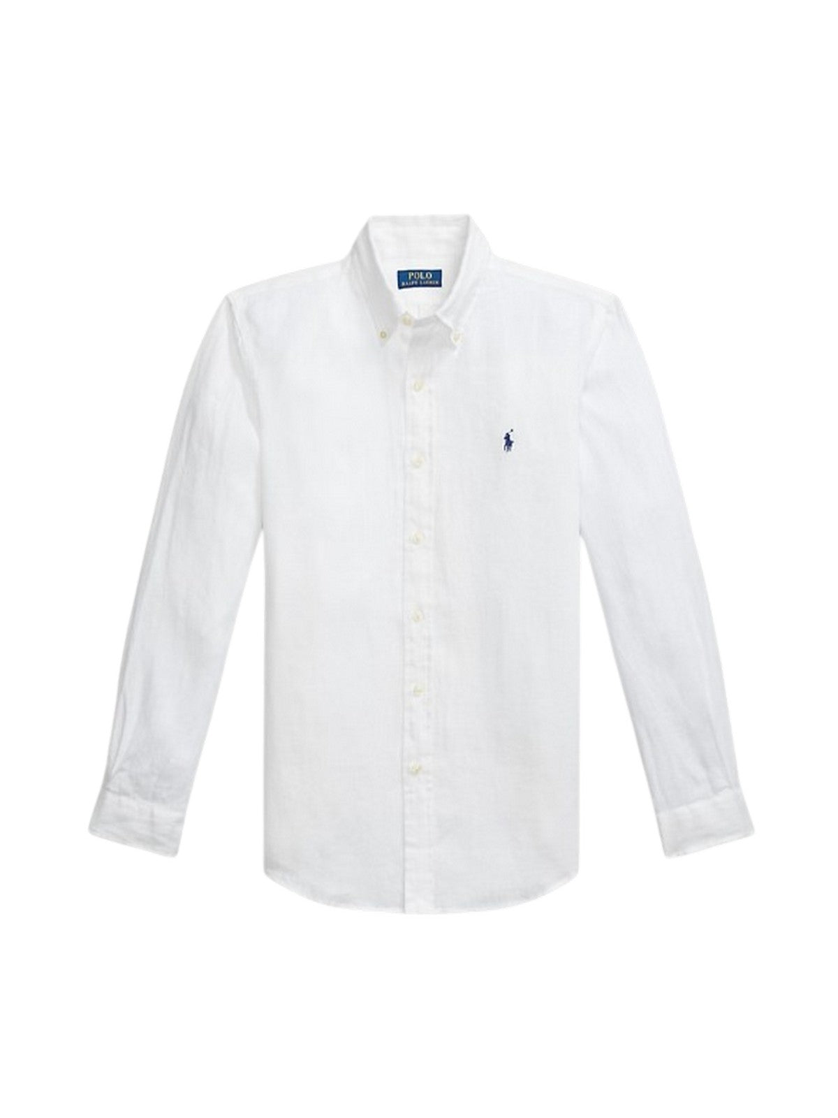 camicie casual uomo ralph lauren - cubdppcs long sleeve sport shirt - bianco