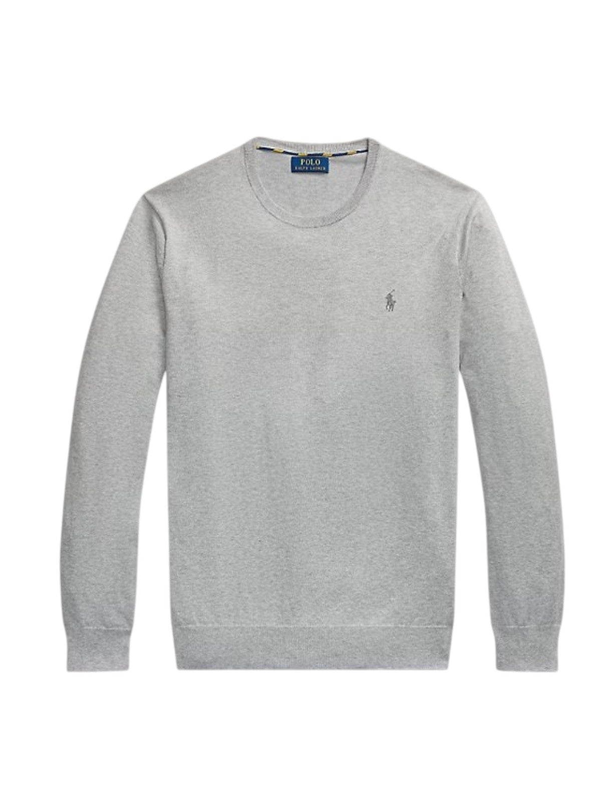shirts man Ralph Lauren - ls sf cn pp-long sleeve sweater - grey