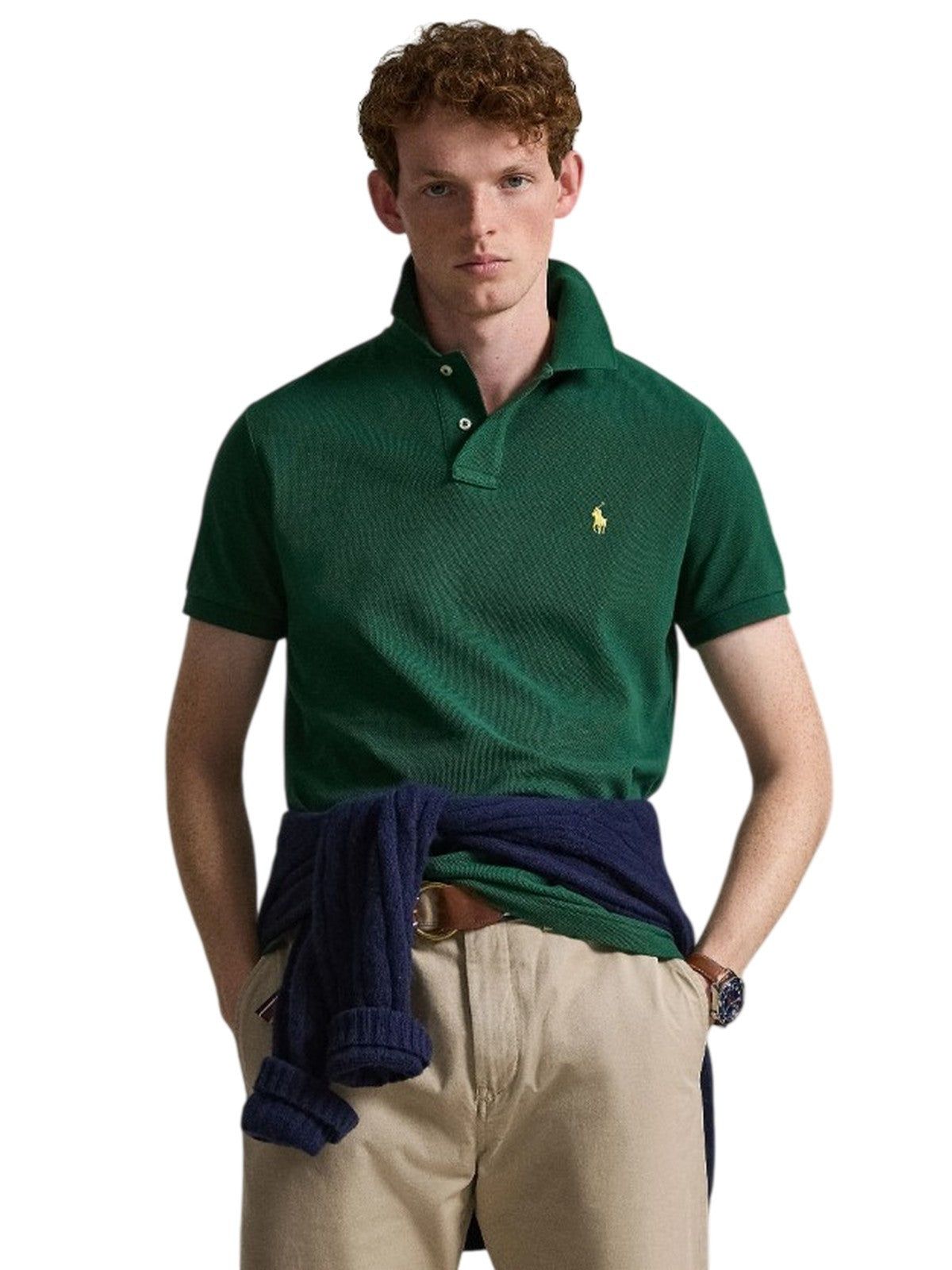 polo man Ralph Lauren - sskccmslm1 short sleeve knit - green