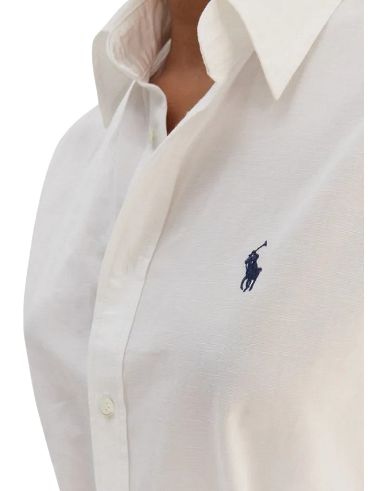 ropa casual mujer Ralph Lauren - vestido de camisa tejido - blanco