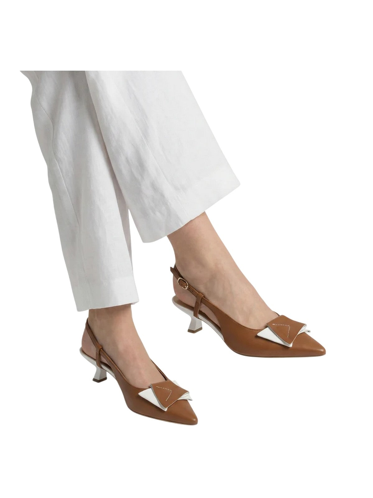 Women's heel shoes Lorenzo Mari - nappa portos pelle/albume - beige