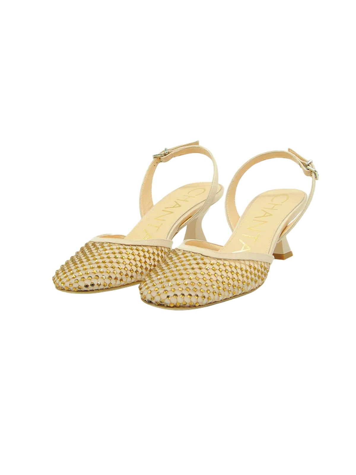 Zapatos de tacón femenino Chantal 1962 - mapa Fondotimia ret beige - beige