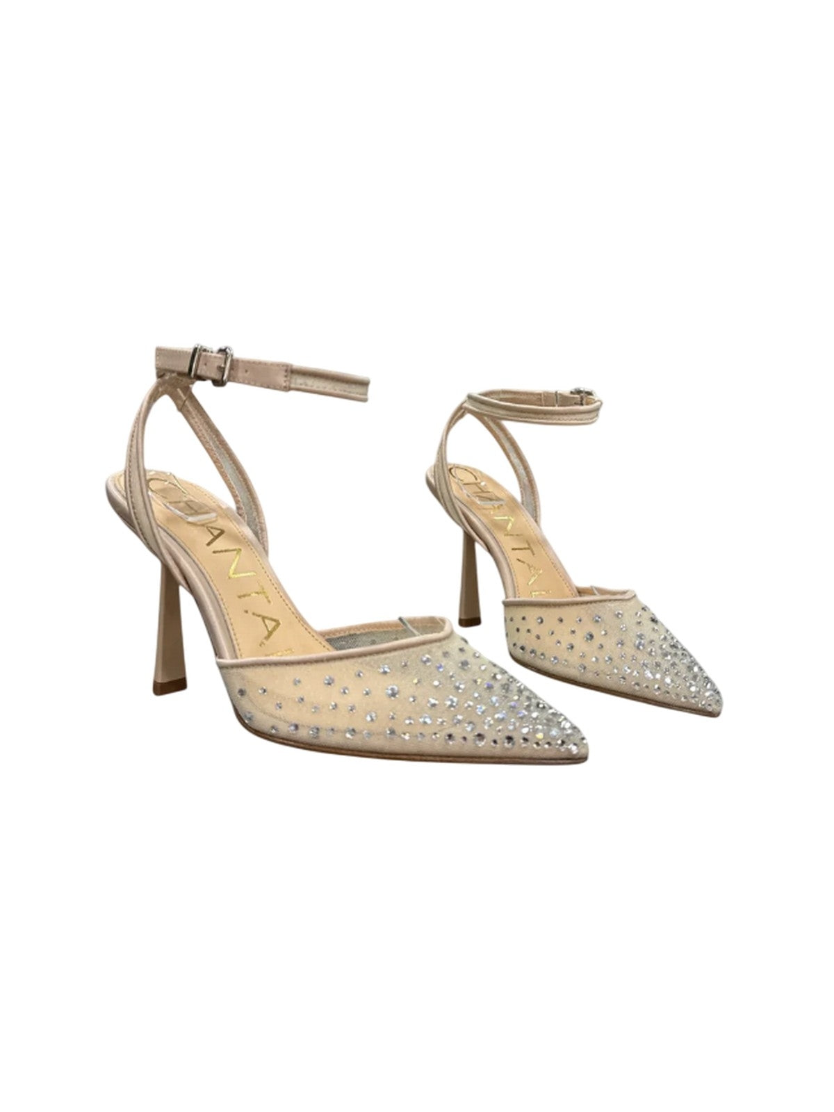 scarpe con tacco donna chantal 1962 - raso beige - beige